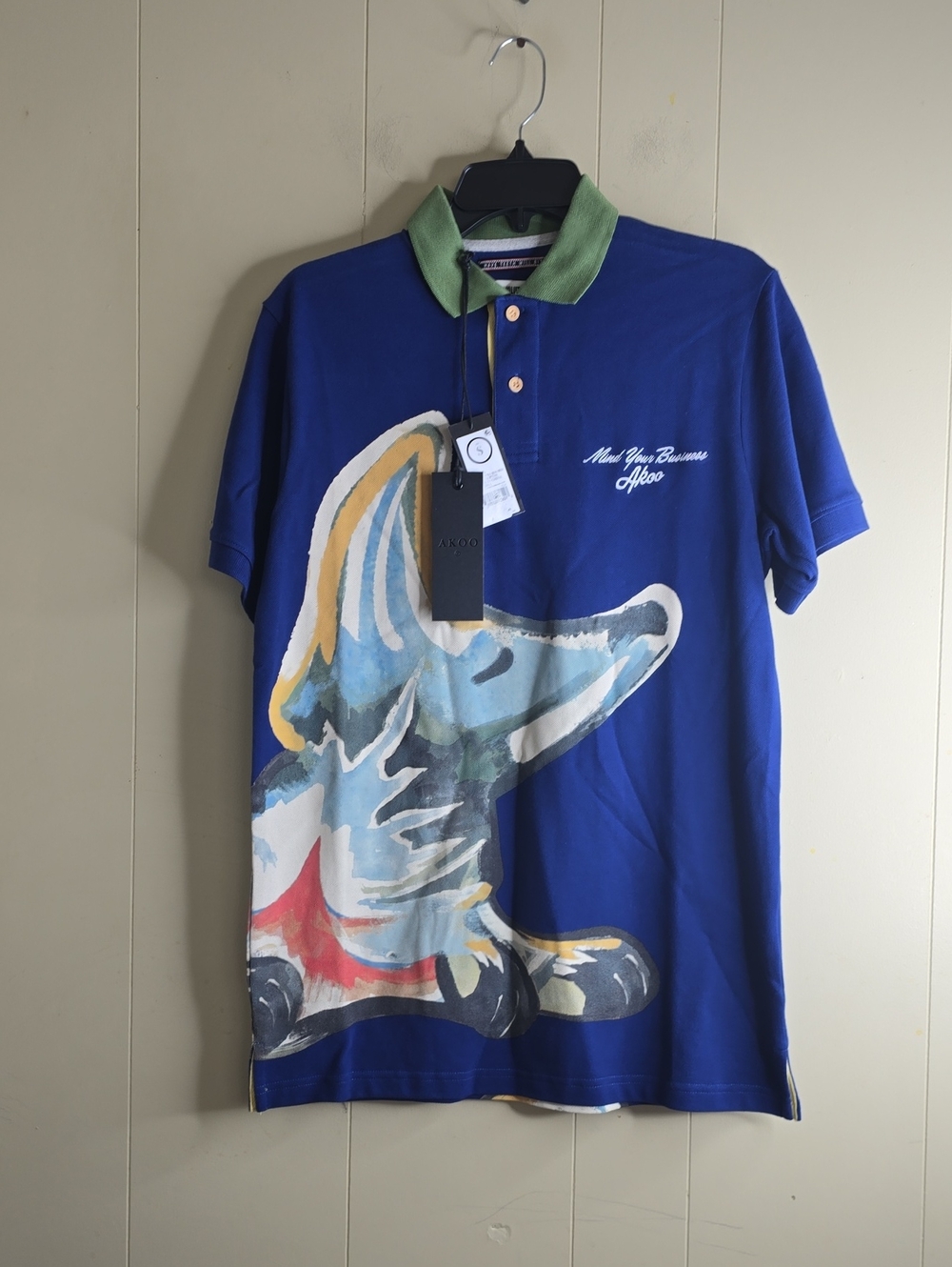 Akoo Short Sleeve Polo Shirt Size Small